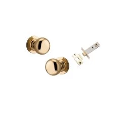 IVER CAMBRIDGE DOOR KNOB ROUND ROSE - KIT