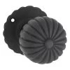 TRADCO DOOR KNOB IRON FLUTED ROUND ROSE