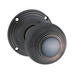 TRADCO DOOR KNOB REEDED MORTICE