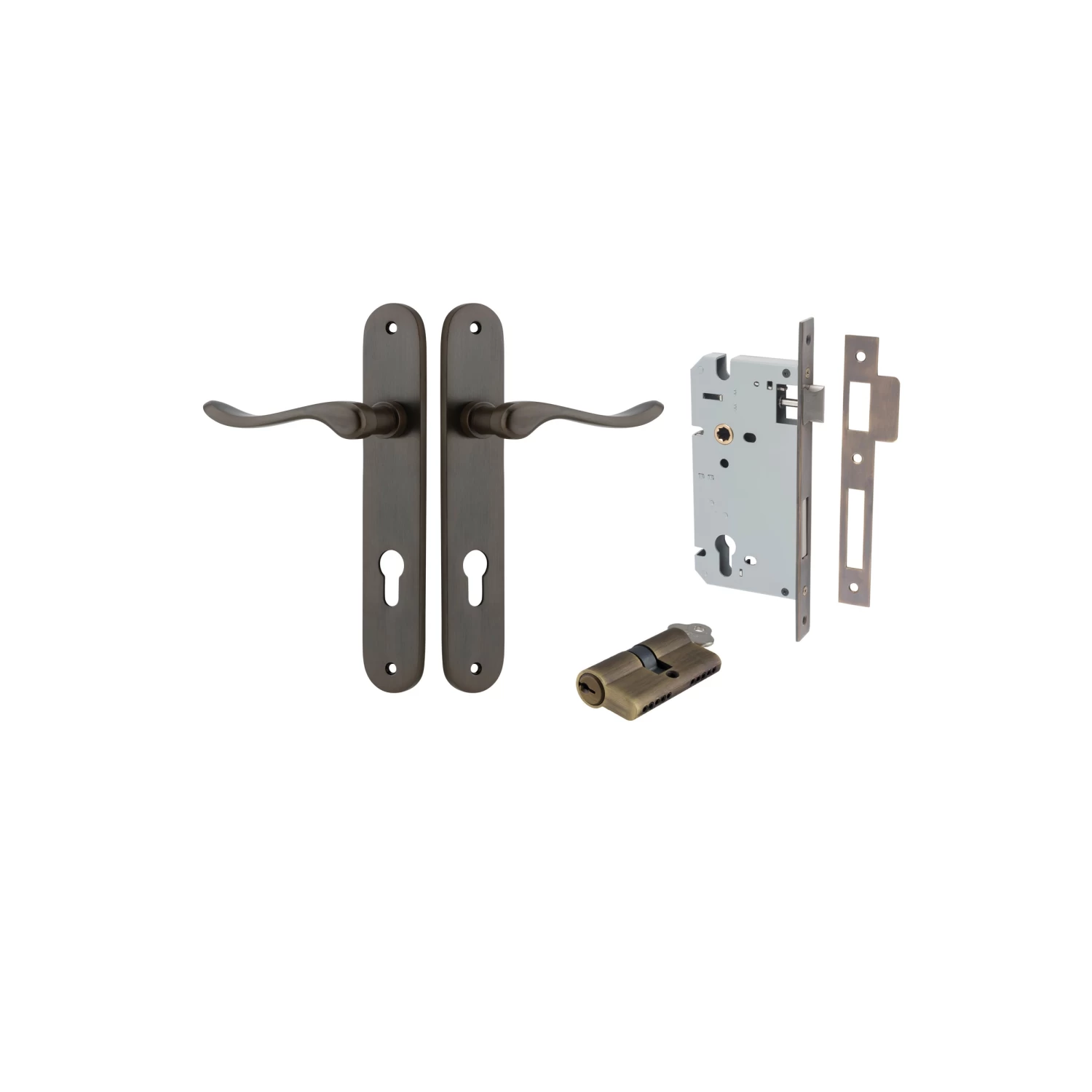 IVER DOOR LEVER STIRLING SHOULDERED BACKPLATE - KIT - Image 7