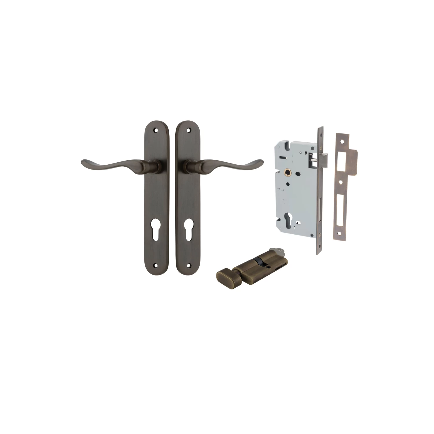 IVER DOOR LEVER STIRLING SHOULDERED BACKPLATE - KIT - Image 8