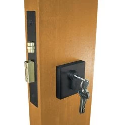 ZANDA MATT BLACK SQUARE ROLLER LOCK KIT