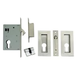 ZANDA SQUARE SLIDING DOOR EURO LOCK KIT