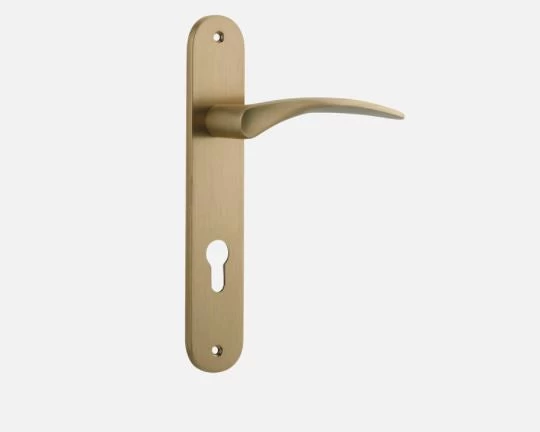 IVER DOOR LEVER OXFORD OVAL BACKPLATE - Image 5