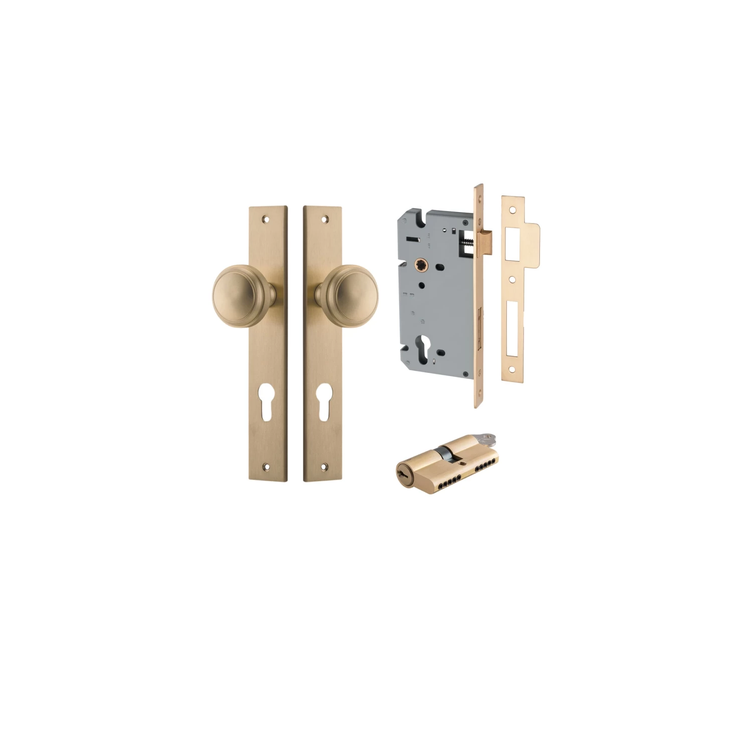 IVER DOOR KNOB PADDINGTON RECTANGULAR BACKPLATE - KIT - Image 3
