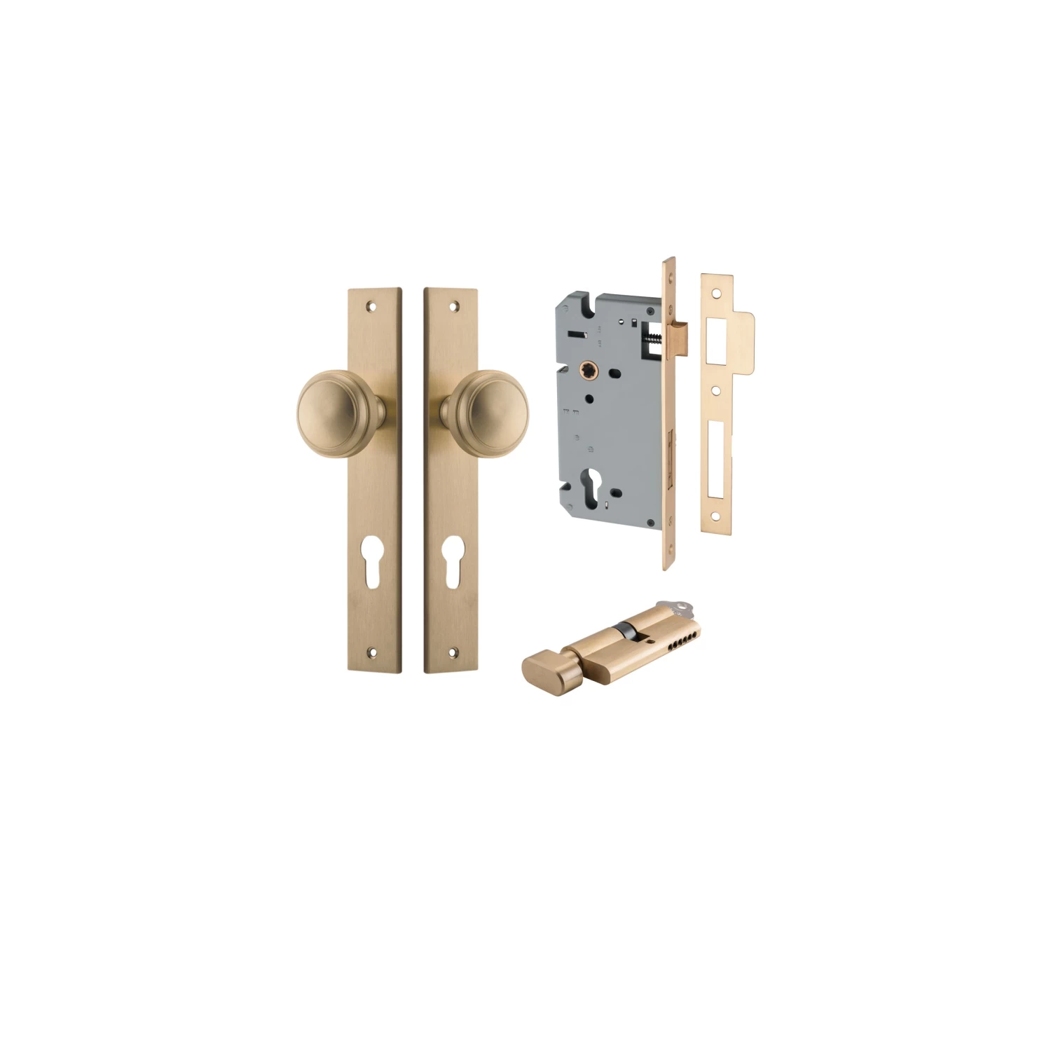 IVER DOOR KNOB PADDINGTON RECTANGULAR BACKPLATE - KIT - Image 4