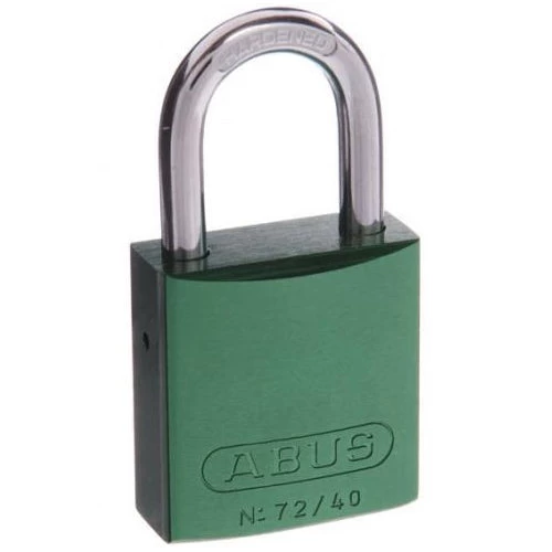 ABUS ALUMINIUM PADLOCK 72/40 (VARIOUS COLOURS) - Image 2