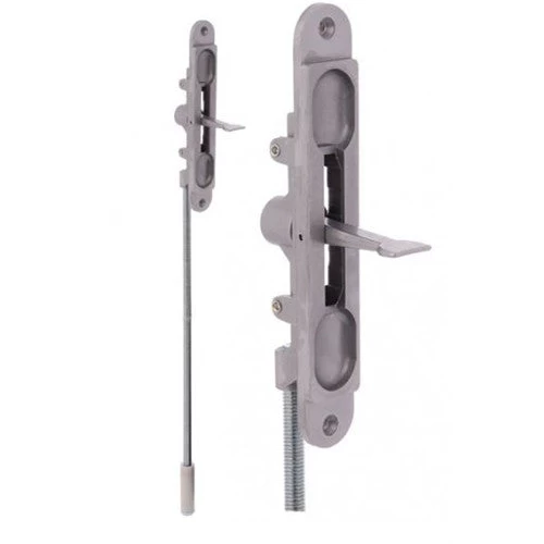 SABRE FLUSH BOLT COMPLETE WITH ROD SATIN CHROME