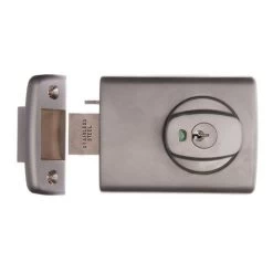 LOCKWOOD 001-4 DEADLATCH SATIN CHROME PEARL (OPEN OUT DOOR)