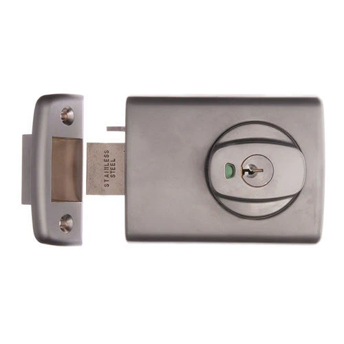 LOCKWOOD 001-4 DEADLATCH SATIN CHROME PEARL (OPEN OUT DOOR)