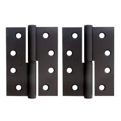 TRIO MATT BLACK LIFT OFF HINGE (PAIR) 100MM X 75MM X 2.5MM