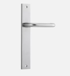 IVER DOOR LEVER OSLO RECTANGULAR BACKPLATE