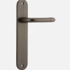 IVER DOOR LEVER OSLO OVAL BACKPLATE
