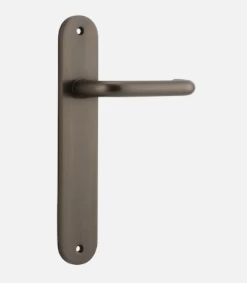 IVER DOOR LEVER OSLO OVAL BACKPLATE