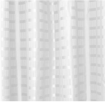 METLAM BOX STRIPE POLYESTER SHOWER CURTAIN