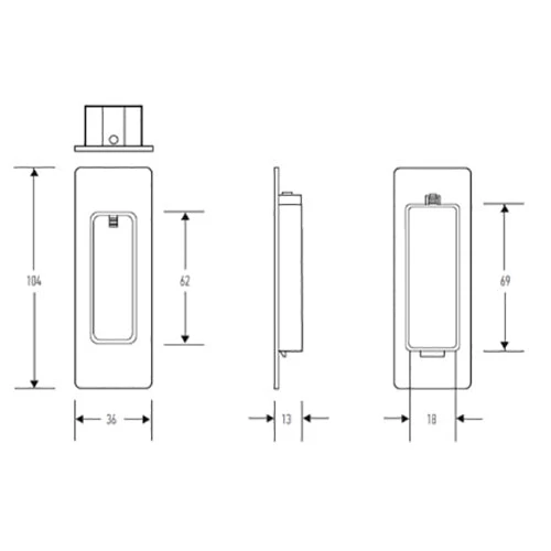 HALLIDAY AND BAILLIE FLUSH PULL HB650 - Image 2