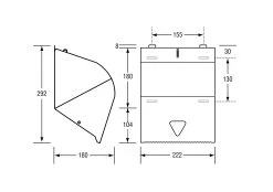 METLAM PAPER TOWEL ROLL DISPENSER