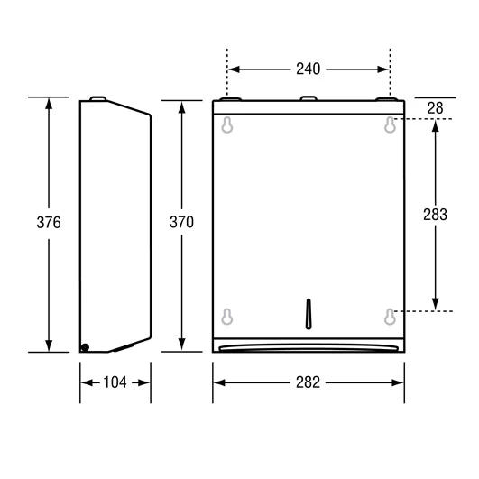 METLAM MULIT FOLD PAPER TOWEL DISPENSER - Image 3
