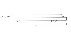 METLAM UTILITY SHELF - 300mm X 130mm